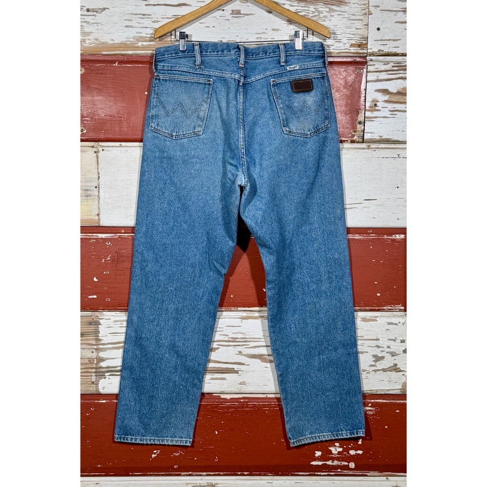80s USA Vintage Wrangler Jeans Relaxed Fit‎ Denim Pants Classic Blue Wash